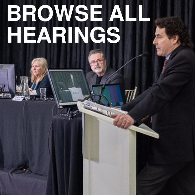 Image of Browse All NCI Hearings